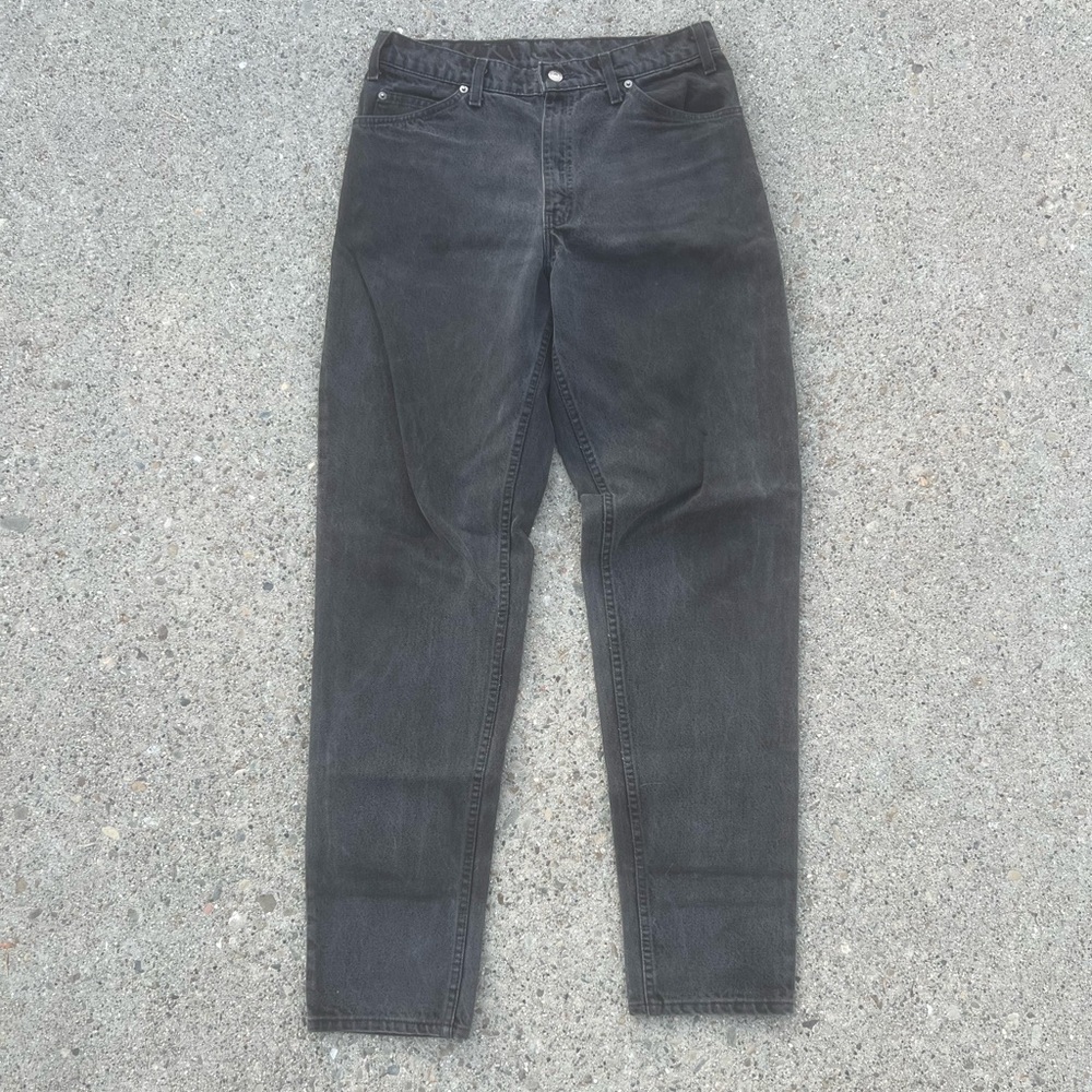 Vintage 80s Levi’s 550 Relaxed Fit Black Denim Jeans 32 x 33